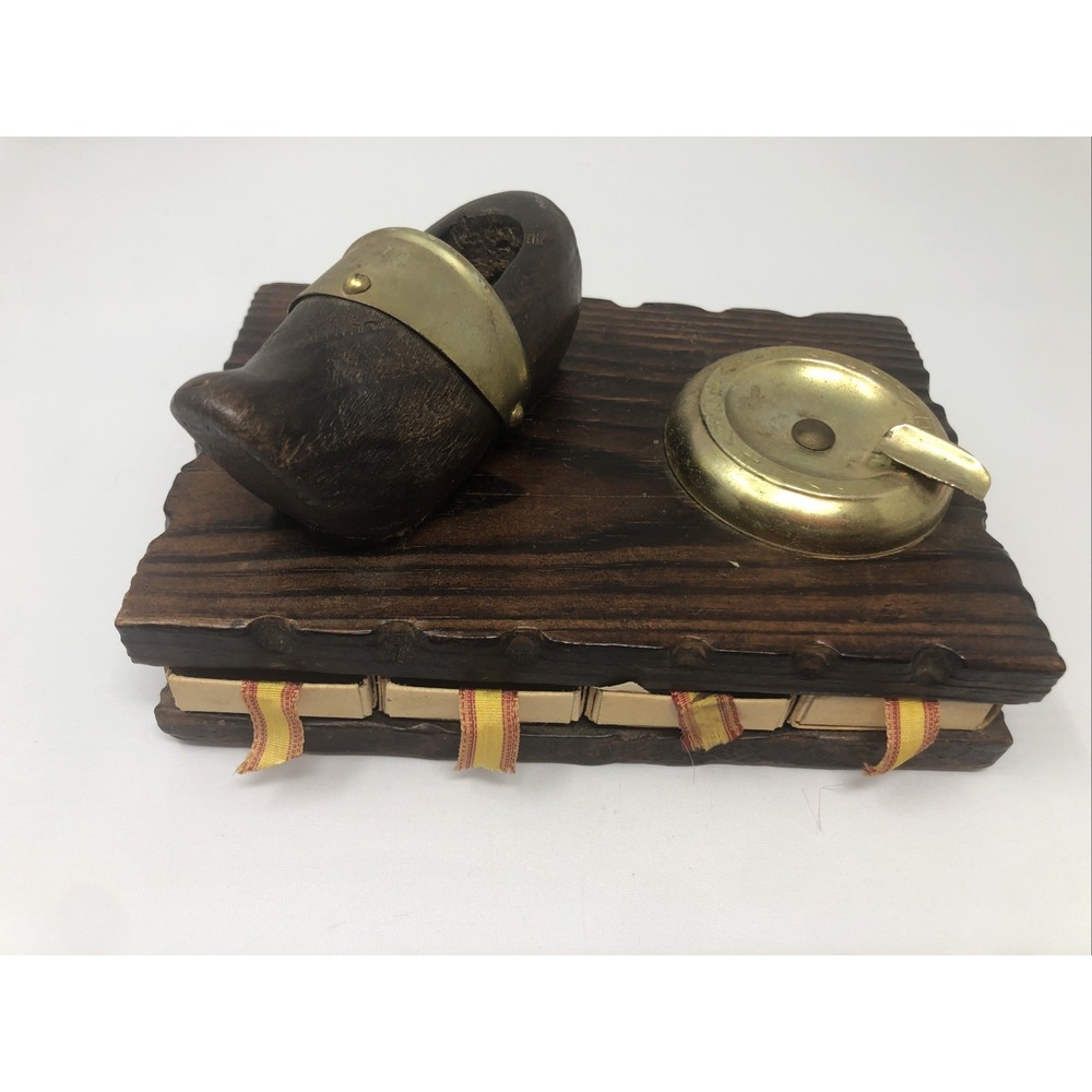 vintage cigarette Holder‎ & Ashtray With Match Holding Slots